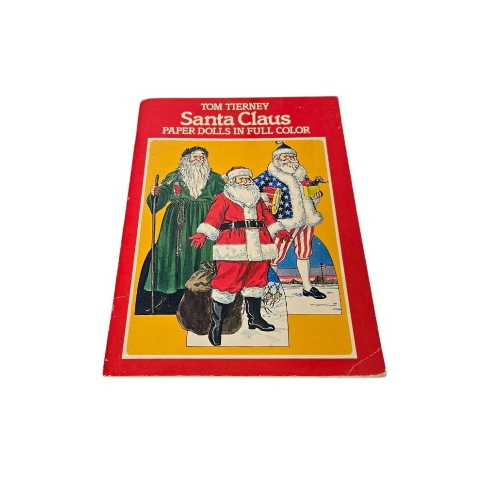 VTG Tom Tierney Santa Claus Paper Dolls in Full Color UNCUT 16 Plates 1983 Dover